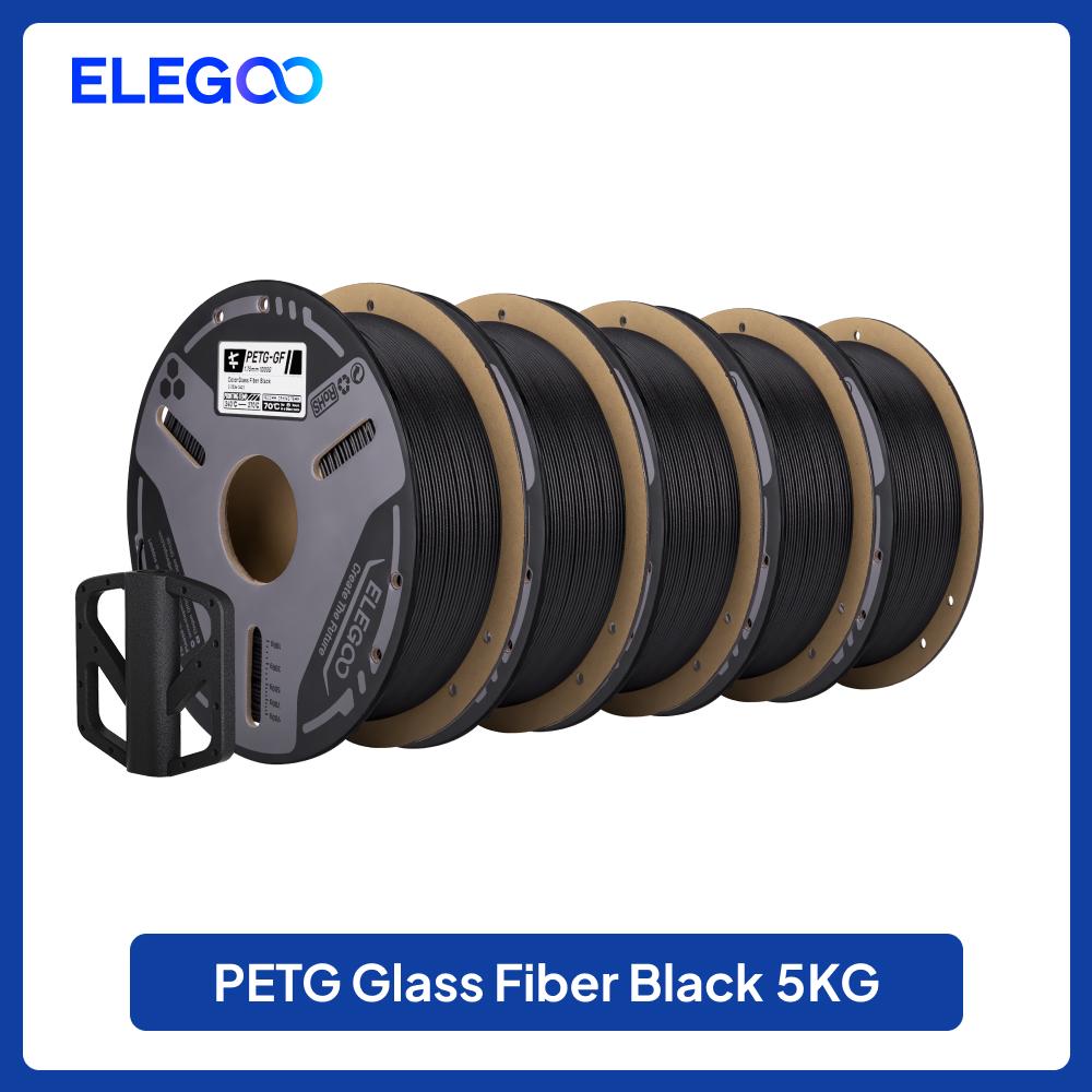 EO PETG-GF Glass Fiber Filament 1.75mm Gray 1KG,High Stiffness,Electrical Insulation,Fits for Most FDM 3D Printers