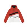 Color Block Hooded Casual Jacket Down Coat Women Jackets Legendary-Red F11W349925F-RD