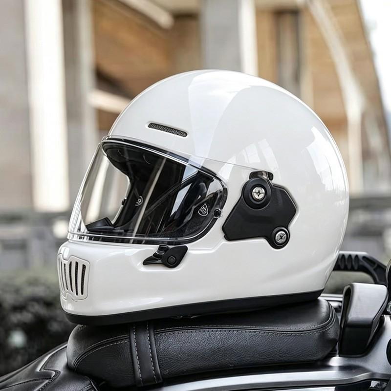 Retro Full Face Motorcycle Helmet Adult Commuter Electric Bike 3C Certified