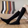 Socks Women'S Japanese College Style Jk Calf Socks Retro Stockings Solid Color Pressure Socks