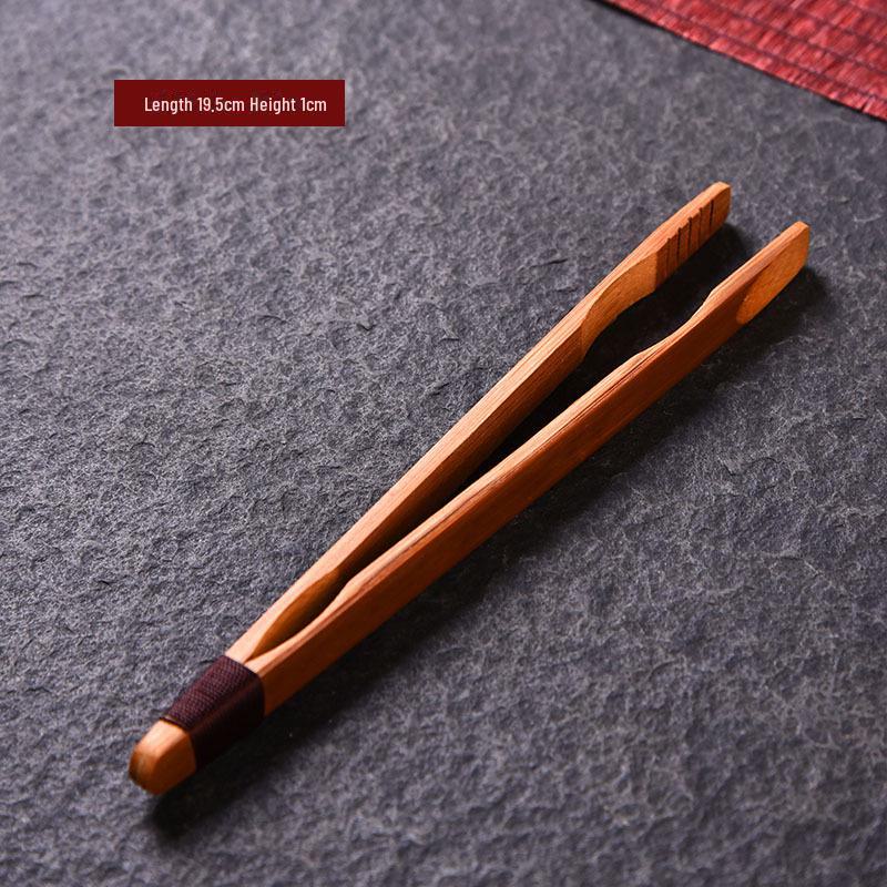 Handcrafted Japanese Bamboo Anti-Scalding Tea Tweezers with Tassels - Non-Slip Kung Fu Tea Set Clips