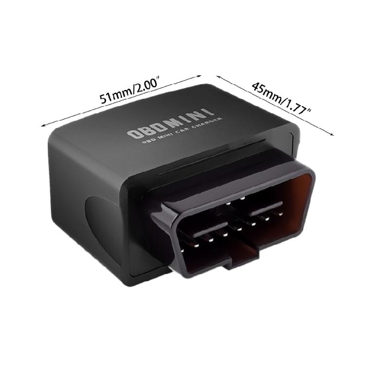 Автомобильное зарядное устройство OBD с двумя портами, адаптер для зарядки телефона, OBD2 разветвитель 12В 24В