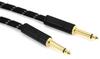 Fender Shielded Cable Deluxe Series Инструментальный кабель, прямой, 5', черный твид 08
