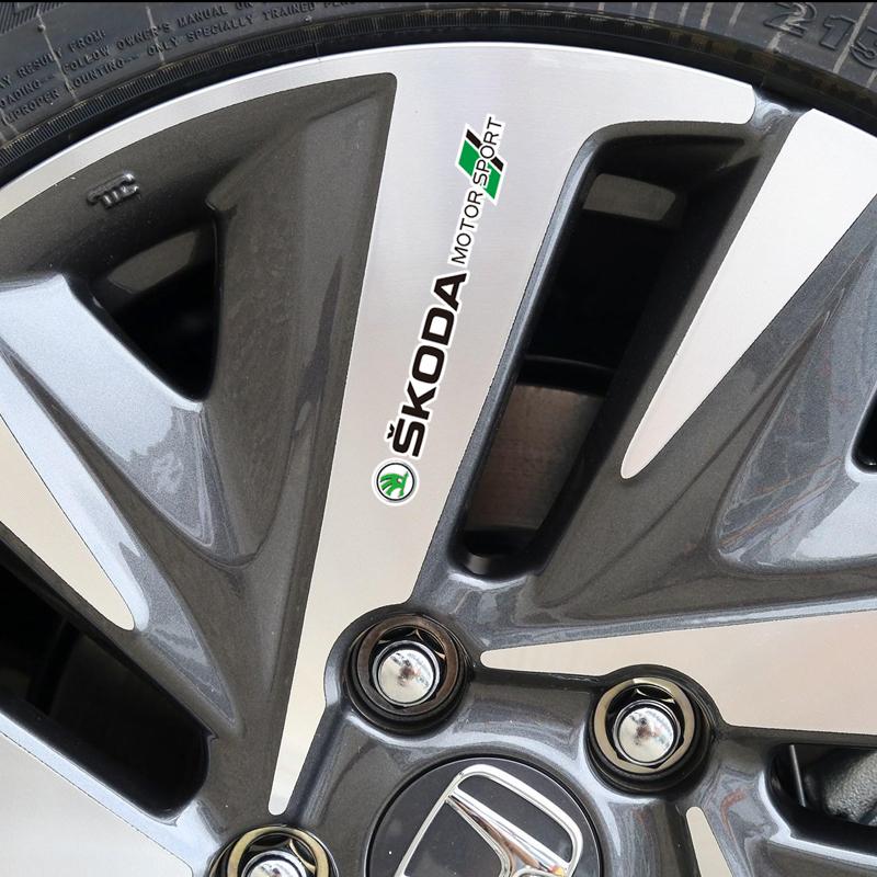 Skoda Наклейки-эмблемы для автоспорта на дворники, Автонаклейки для Octavia, Fabia, Rapid, Superb, Аксессуар для стайлинга автомобиля xkzm13