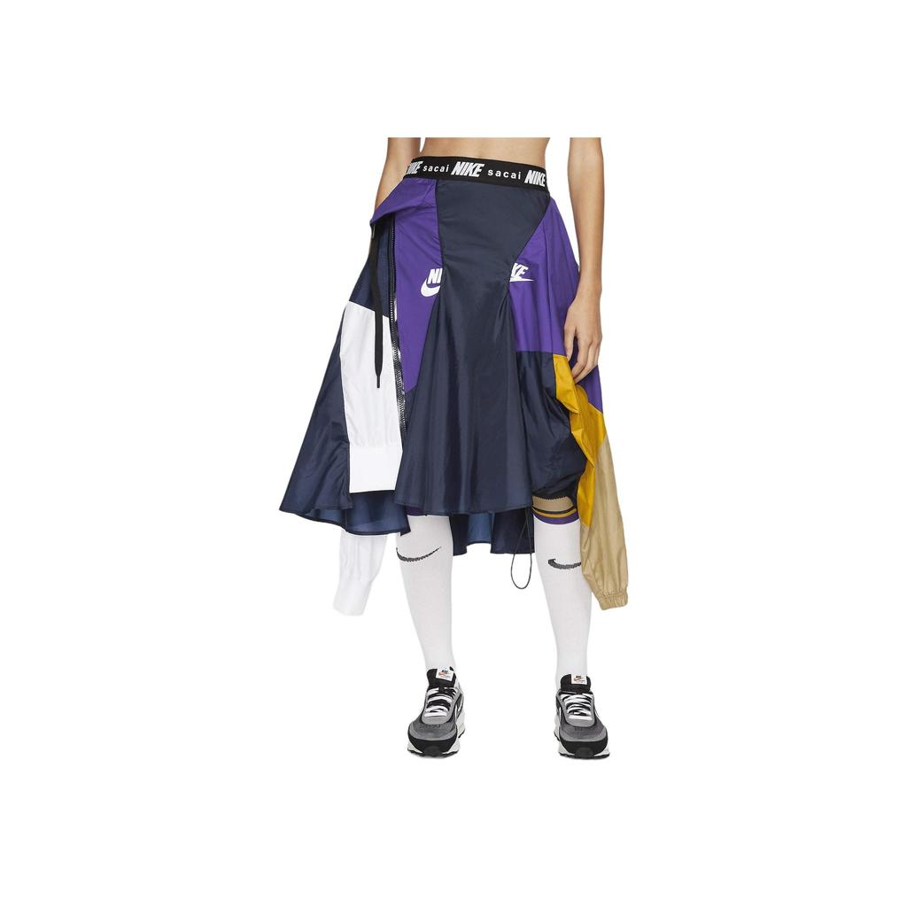 Nike Женская юбка x Sacai, черный/секвойя, женские брюки CD6299-011