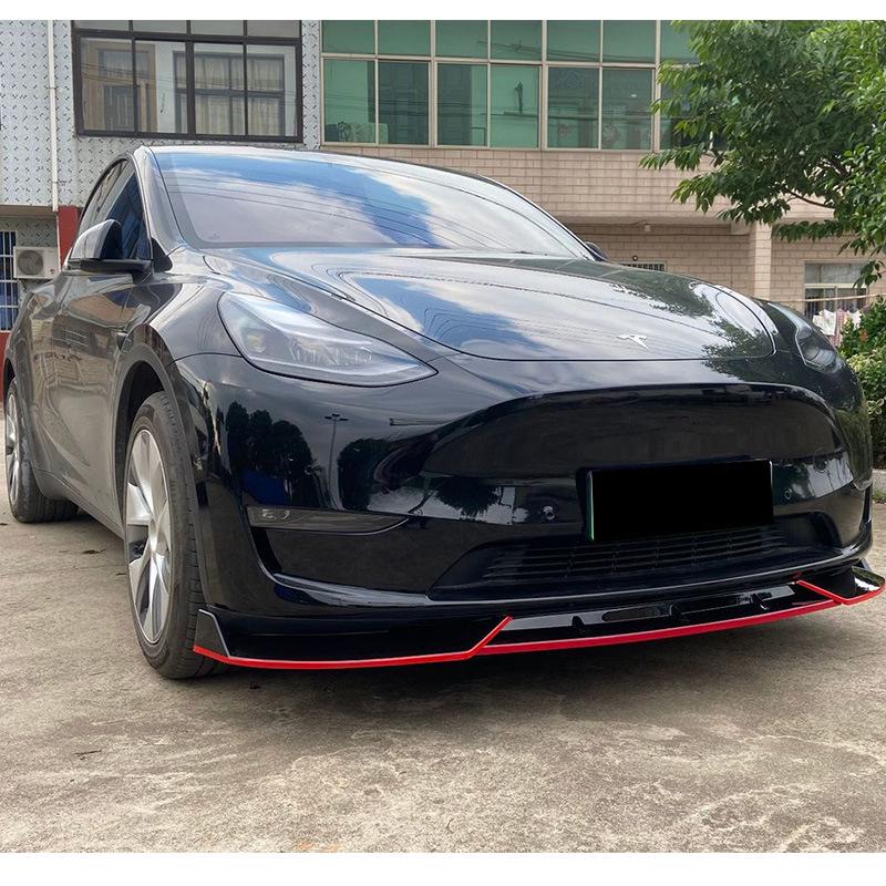 Комплект передней губы для Tesla Model Y: Защита бампера и защита от столкновений