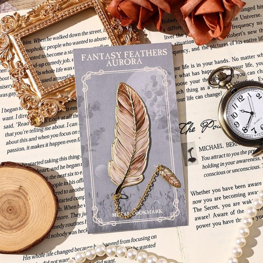 Feather Vintage Feather Bookmark Vintage Book Page Marker Feather Metal Bookmark Friends