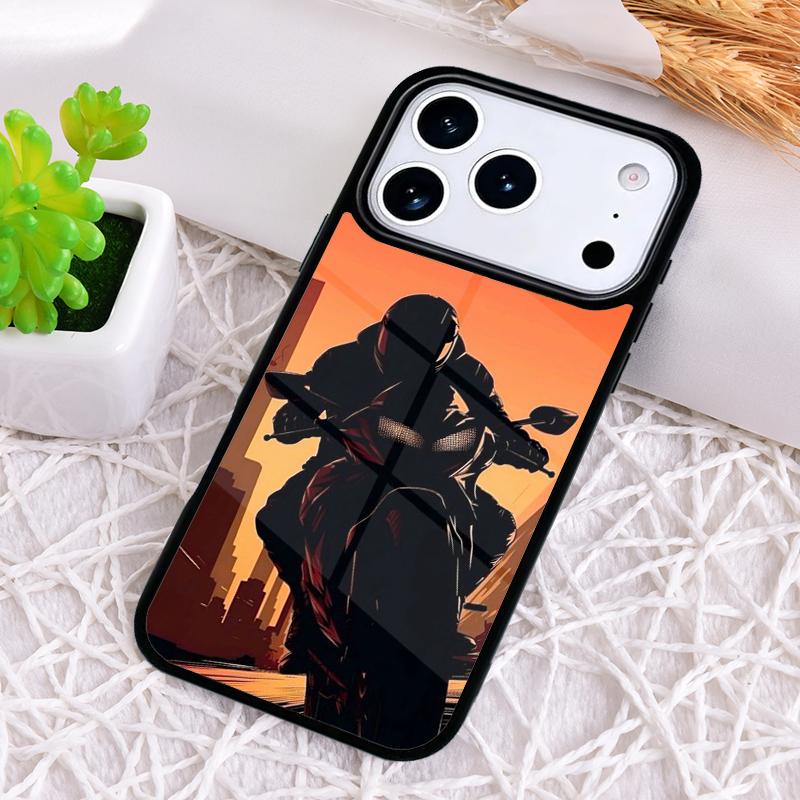 Противоударный чехол для телефона с рисунком Мотоциклист для iPhone 17 Air 16e 15 11 12 14 13 Pro Max Чехол Coque