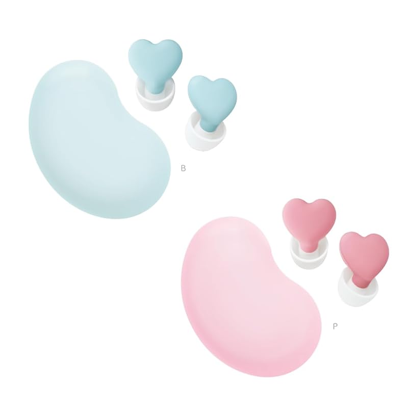 Беруши звуковые Беруши в форме сердца С футляром силиконового типа синего цвета SP-2010-B