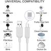 Удлинительный кабель USB-Micro USB длиной 5 м, совместимый с Wyze Oculus Yi Home Kasa Cam Security - Cam, Go, Camera, Camera, White…