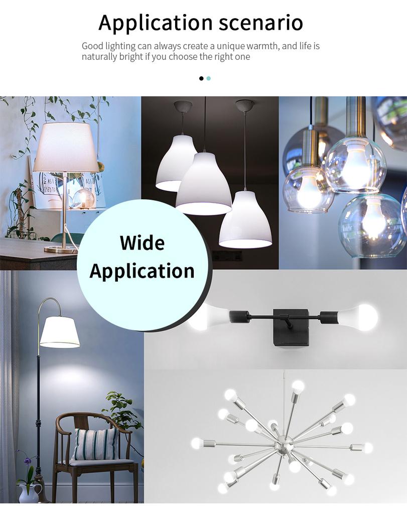 3PCS LED Globe Light Bulbs 3/6/9/12/15/20W Multiwatt Number 110V B22 E27 E14 Base Super Bright Light Lamp Bulb for Home Office