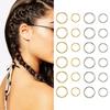 50Pcs Hair Braid Rings Dreadlocks Dread Beads Ring Hair Styling Accessories