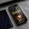 Популярный чехол для телефона Rock с логотипом группы Slipknot Для iPhone 16 Pro Max 17 14 15 Plus 13 Mini 11 12 X XR XS 8 7 Plus SE Стеклянная крышка
