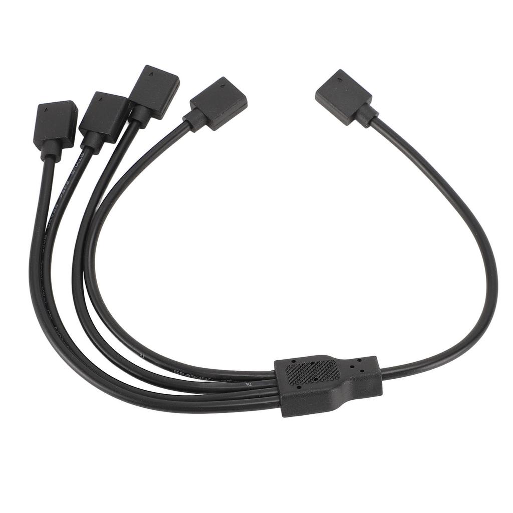 Разветвитель ARGB 1 на 4, female-female, 5V 3-pin, RGB-разветвитель, удлинительный кабель для корпуса компьютера, кулера процессора и 5V ARGB-вентиляторов
