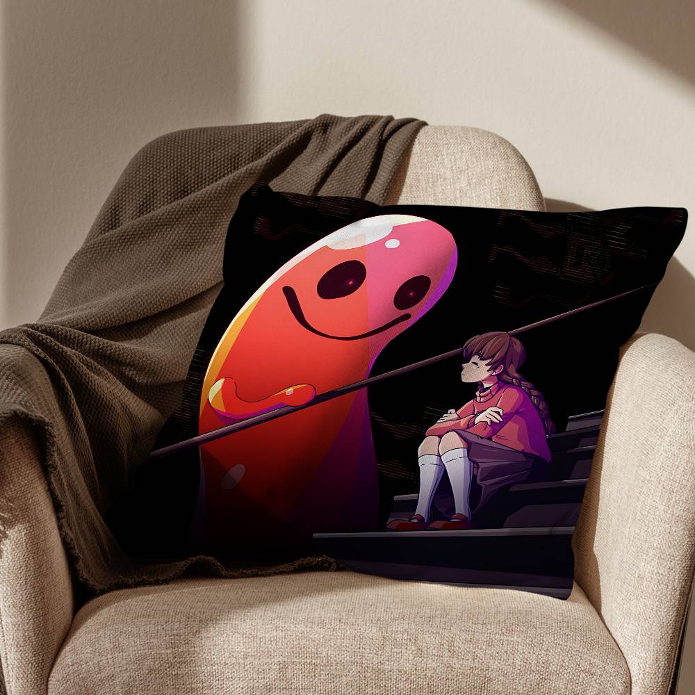 game Yume Nikki Uboa Madotsuki Print Throw Pillow Cover cm Square Cushion Case for Living Room Bedroom Decor