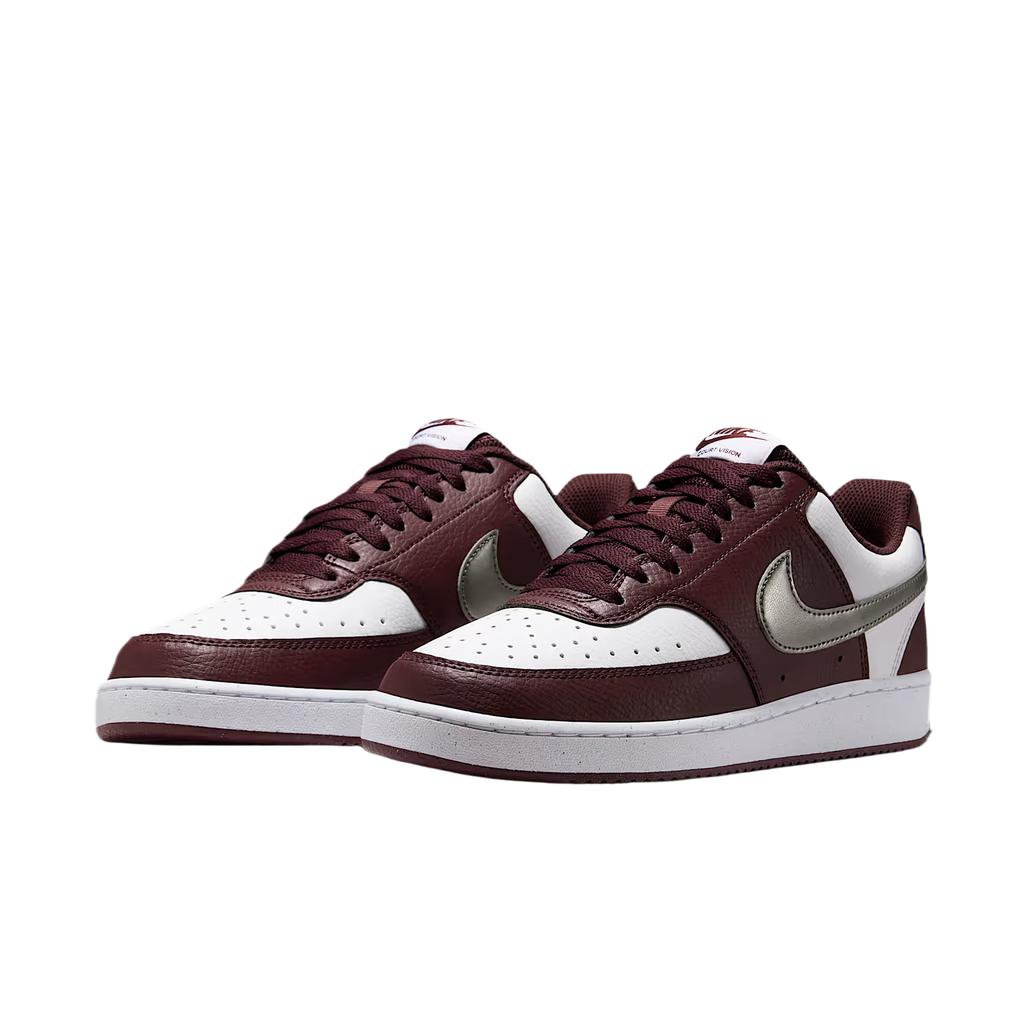 Nike Court Vision Low Синтетическая кожа Нескользящие Дышащие Устойчивые к истиранию Низкие Скейтбордические кроссовки Женские IM7647-100