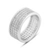 Серебряное кольцо с фианитами, вес изделия 4,92 гр (2208686)