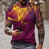 Мужская новая футболка, модная универсальная футболка из полиэстера с 3D принтом, спортивная, для бега, для фитнеса, с коротким рукавом, уличная одежда больших размеров, повседневный топ