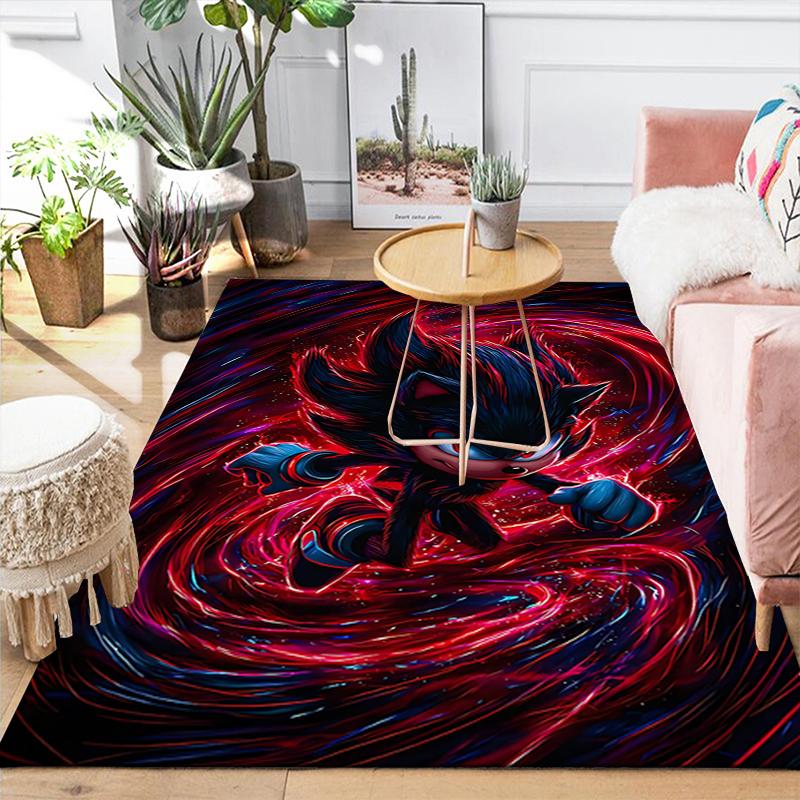 1Pc Dark Sonic Rug, Office Carpet Indoor Outdoor Doormat, Non-Slip, Comfortable, Living, Christmas Halloween, Xmas Gift L1524