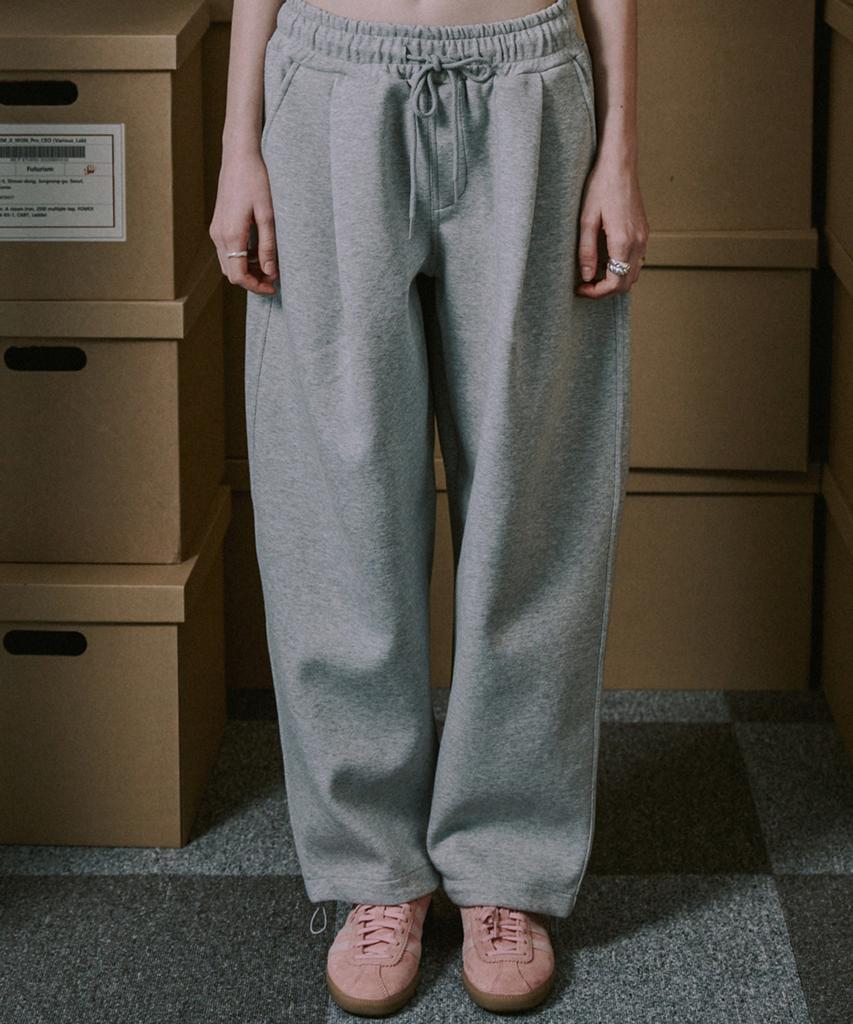 MAYOL Oversized Sweatpants_Melange Gray