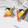 Creative Kung Fu Cartoon Brooch - Personalized Schoolbag Pendant Accessory