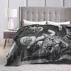 Cat Selfie with Santa Soft Warm Blanket  Children Plush Throw Blanket Funny Couch Bed Flannel Bedspread Sofa Bed Cover