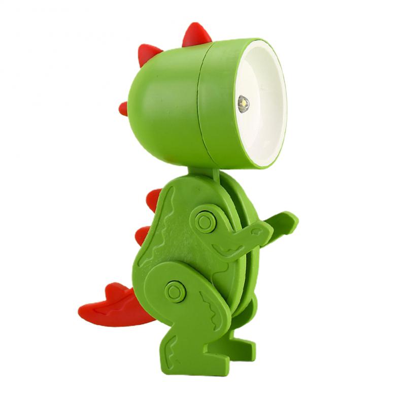 Новейшие креативные светодиодные ночники, складные настольные лампы в виде мультяшных животных, милые светильники для домашних животных, лампы для защиты глаз в форме динозавра