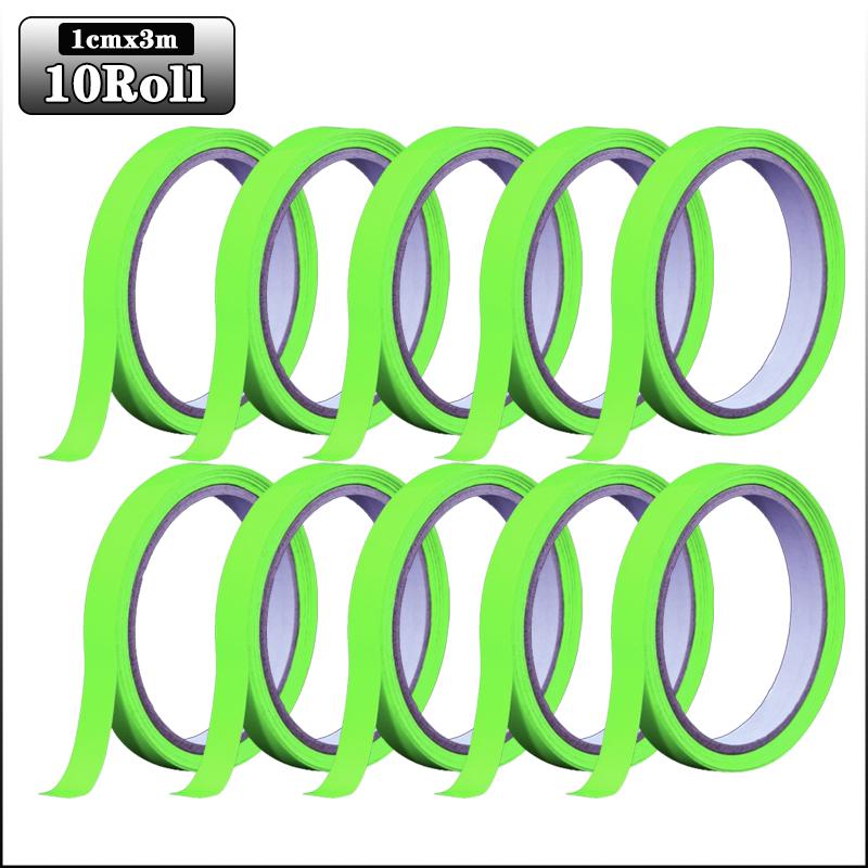 Светящаяся в темноте лента для украшения на Хэллоуин на открытом воздухе пожарная сигнальная лента для лестниц и сцен зеленая ударопрочная светящаяся в темноте лента