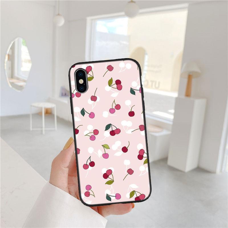 PP19 Вишня Милый Мягкий Чехол для Телефона для Xiaomi Xiaomi Poco M4 M5 M6 M7 X3 X6 X7 F8 Ultra Pro GT NFC