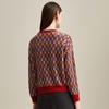 Zhaojun Women's Autumn/Winter Color-Block Plaid Cashmere Sweater