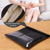 Rfid Shielding Blocking Pouch Case Anti-Tracking Faraday Bag For Phones Device Large Wallet Case Id Card Car Key Black