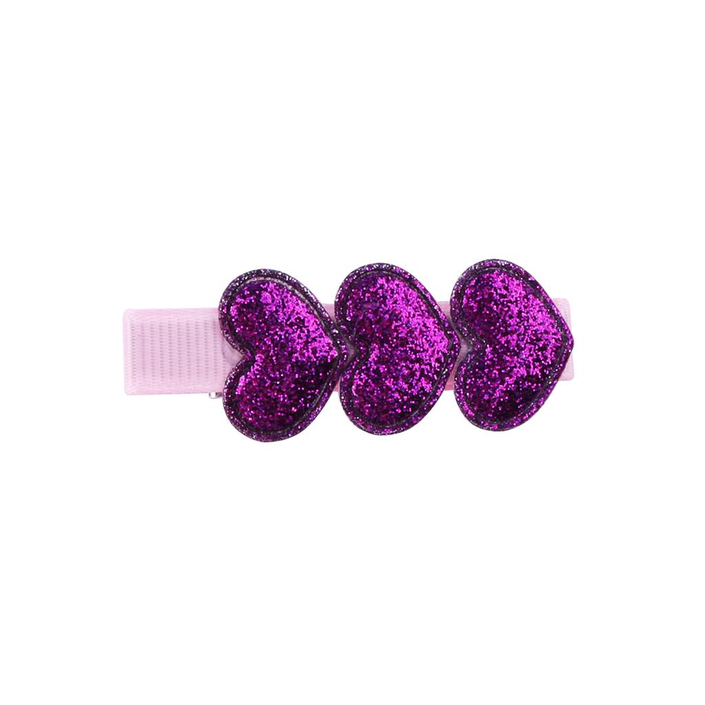 Glitter Heart Shape Rainbow Hair Clips for Baby Girls Valentine’s Day Hair Clips Love Alligator Clips Barrettes Hair Accessories