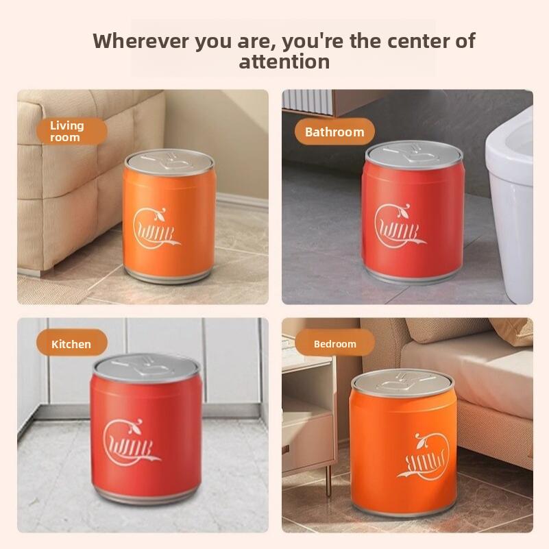 2016 Coca-cola Trash Can Aluminum Can Pressed Creative Trendy Home Living Room Kitchen Large Storage Bucket Bathroom Trash Bin