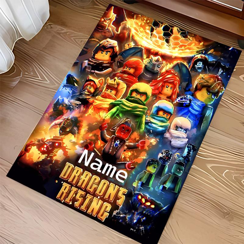 Custom personalization Lego Ninjago Print Area Rug - Soft, Washable Non-Slip Indoor Mat,Living Room,Home&Office Decorative Rug