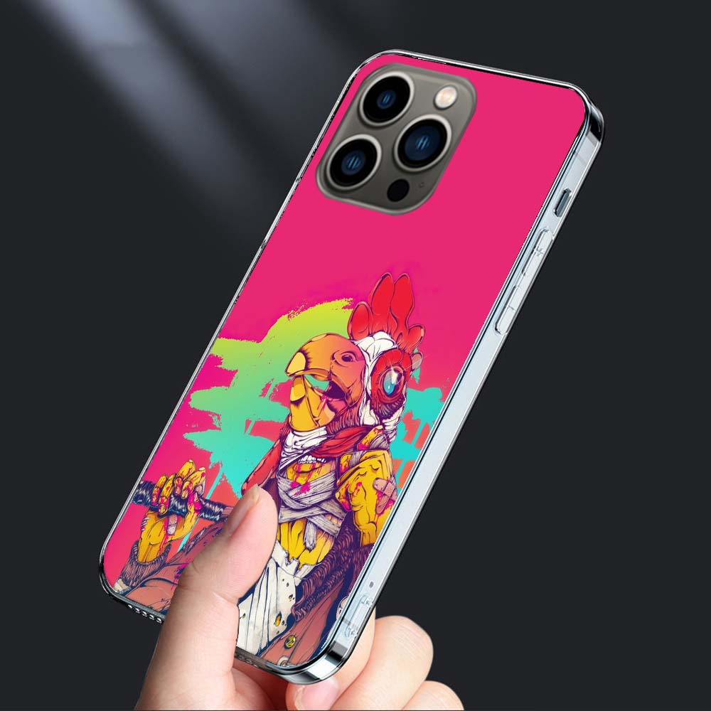 Игровой чехол Hotline Miami для iPhone 16E 15 Pro 14 Plus 17E 16 17 Pro Max Air 11 12 13 Mini Ударопрочный Capa Милый чехол TP