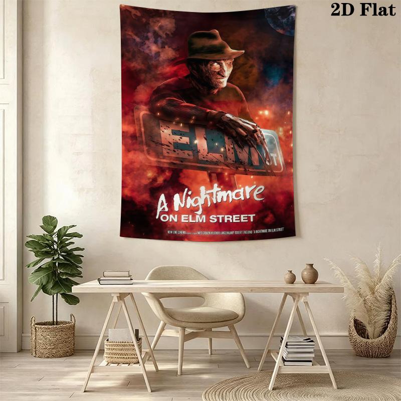 A Nightmare Elm Street Tapestry Wallmounted Fashion Print Work Of Art Soft Background Wall Hanging Cloth