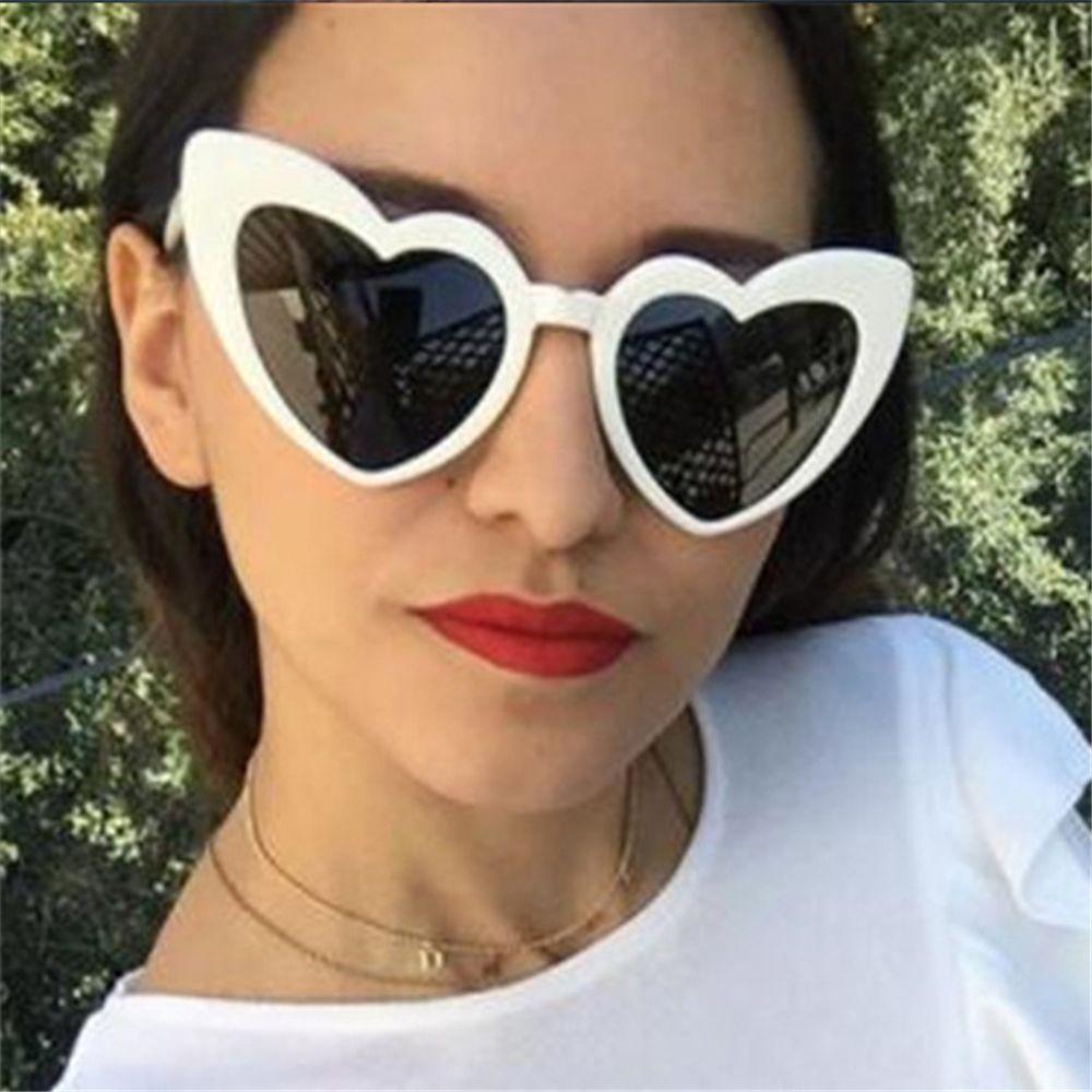 Women Love Heart Sunglasses Eyewear UV400 Protection Vintage Sunglasses Heart-Shaped Sunglasses