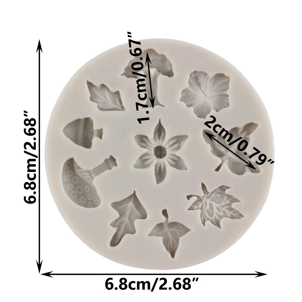 Цветочные листья, силиконовые формы, сделай сам, кекс, топпер, формы для помадки, конфеты, шоколад, форма для мастики, инструменты для украшения торта, глиняные формы