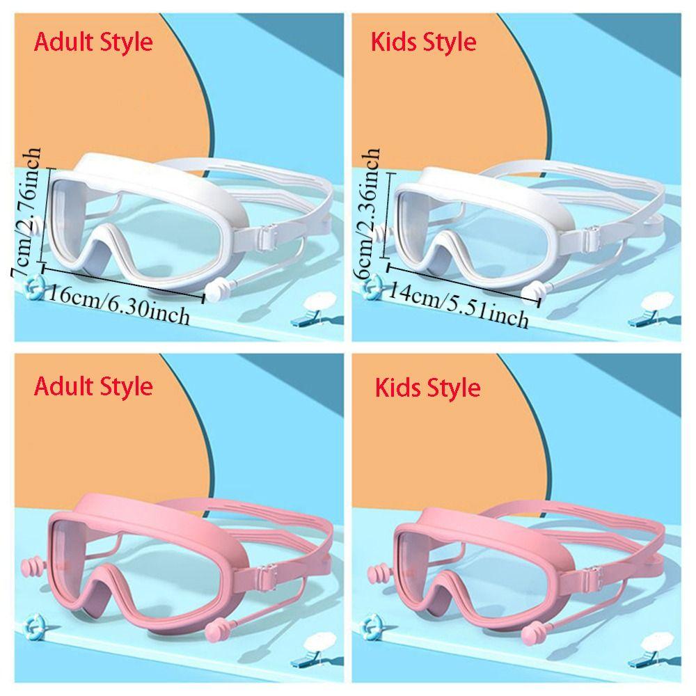 Waterproof Swimming Goggles Large Frame Water Racing Glasses Elastic Diving Eyewear Diving