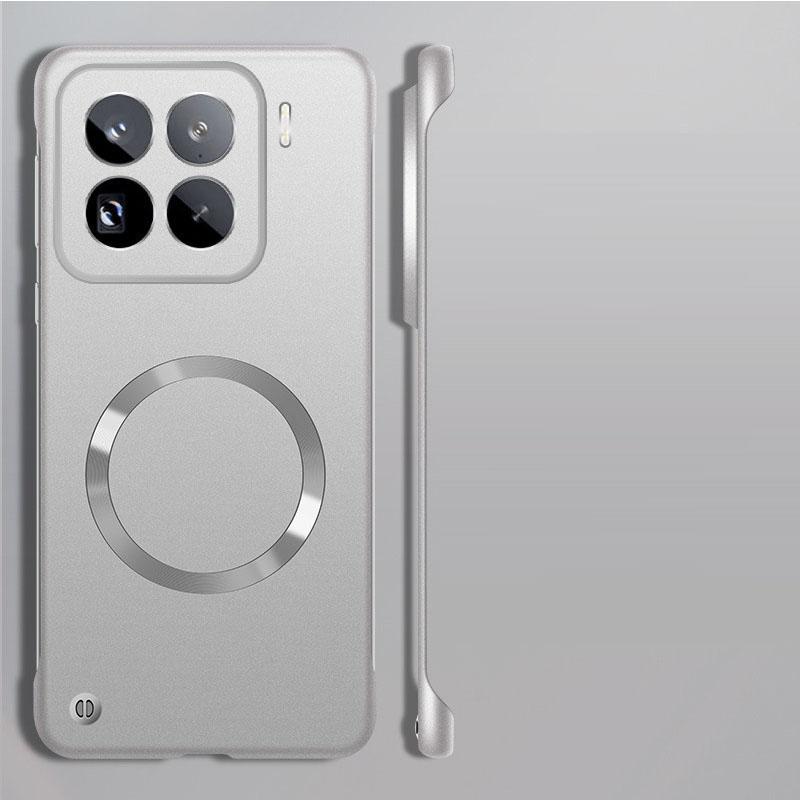 Cases For Xiaomi 15 Pro 14 Ultra Frameless Phone Matte Case For Xiaomi 14 Pro 13 Ultra Wireless Charging For Magsafe Magnet Magsafing Borderless Cover