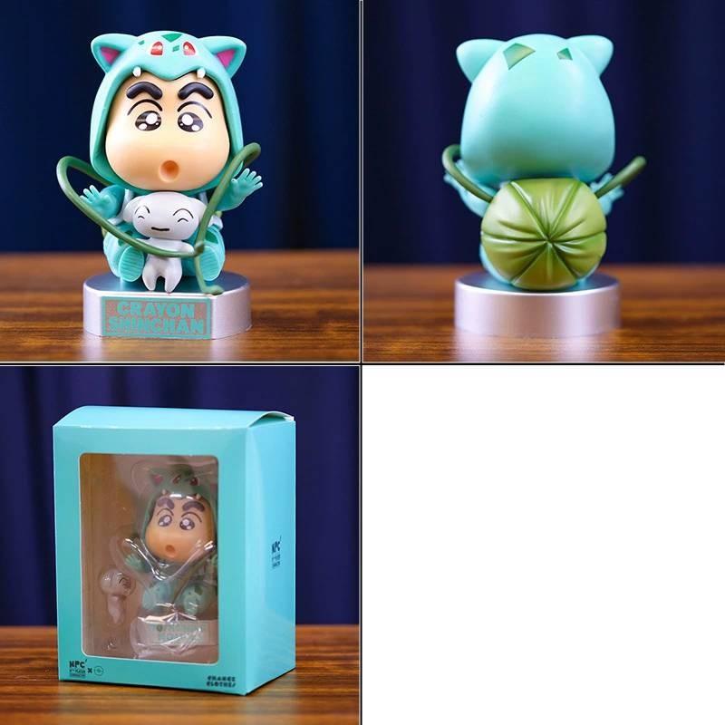 Shinchan Crayon Cos Garage Kit Pocket Monster Pikachu Toy Figurine Ornament Car