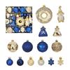 22Pcs/Set 6CM Christmas Tree Balls Shiny Xmas Ornament Ball Durable Christmas Ball  Scene Supplies