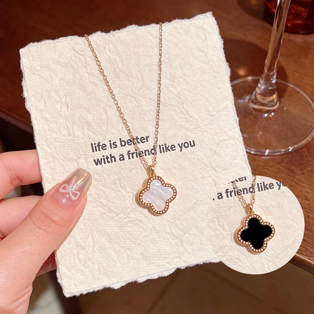 Elegant Micro-Inlaid Diamond Cross Necklace: Fresh Design for Women