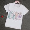 Unicorn Girls 2-14y+ T-Shirt Boys Short Sleeve Tee Tops Kids Cartoon Printing Clothes Children Birthday Party Wear