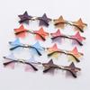 Cute Eyeglasses for Women & Men Party Glasses Star Shape Rimless Sunglasses Sun Glasses
