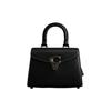 Coach Сумка Sammy 21, однотонная, стеганая, с замком-защелкой, с фирменным логотипом, защитной подкладкой, Женская, Черная CQ762-MWBK