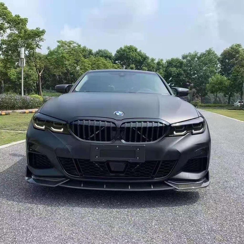 Комплект переднего сплиттера для BMW 3 серии G20/G28 с модифицированной губой FD и боковыми дефлекторами (Модели 2019-2023 годов)
