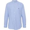 Polo Check Print Logo Polo Shirt Men Shirts Blue 710928254-004