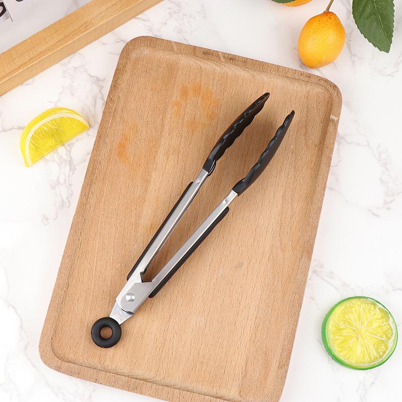 1 шт. 7 дюймов зажим для еды из нержавеющей стали зажим для еды для барбекю гриль стейк зажим для еды нескользящая ручка щипцы для хлеба вечерние кухонные аксессуары для приготовления пищи