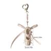 Ballet Shoe Keychain Pendant Sweet Bowknot Charm Dance Shoes Hangings Ornament Keyring Backpack Decoration for Women Gir